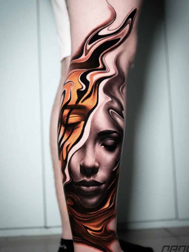 Abstract Surealism Tattoo - Dado Obsessed Tattoos 8