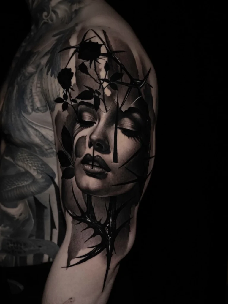 Abstract Surealism Tattoo - Dado Obsessed Tattoos 7
