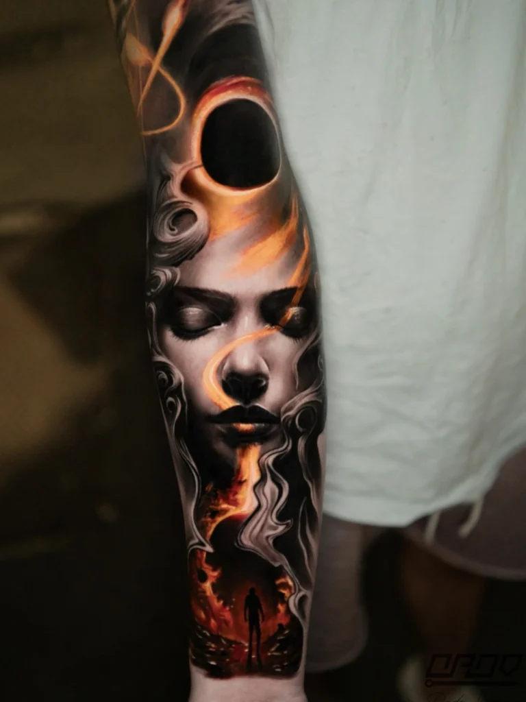 Abstract Surealism Tattoo - Dado Obsessed Tattoos 6