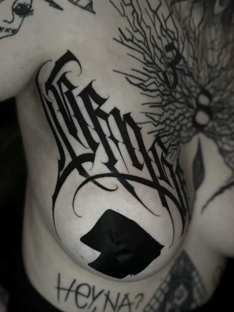 Lettering Tattoo - Anton Obsessed Tattoos 1